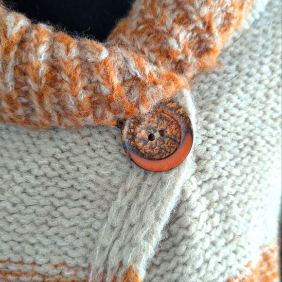 Betty Betty Made in Italy Cozycore Cabincore Lagenlook Boho Sweater Cardigan MD - Picture 4 of 10